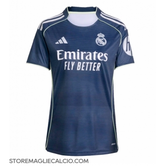 Real Madrid Maglia Gara Trasferta Repliche 2025-26 Donna